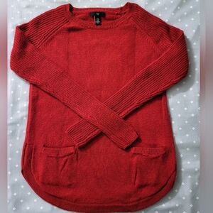 Gap Curved Hem Crewneck Sweater